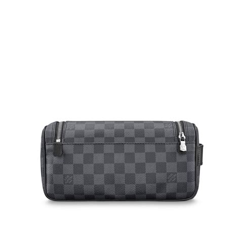 louis vuitton toilet pouch pm with damier graphite canvas